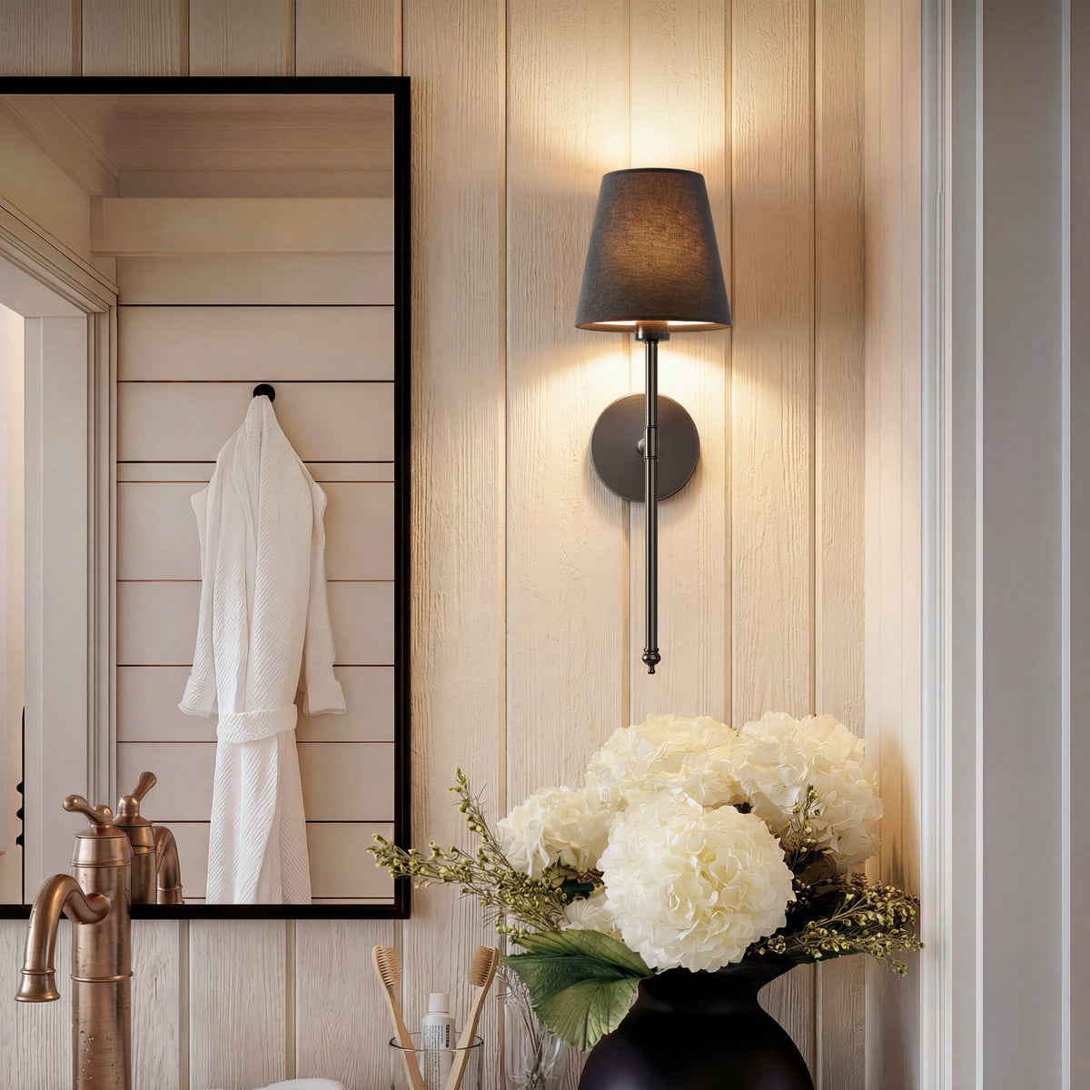 WIRELESS DARK WALL SCONCES (SET OF 2)
