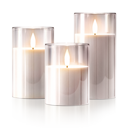 FLAMELESS WIRELESS CANDLES ( SET OF 3)