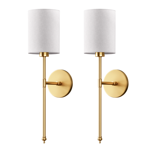 WIRELESS CYLINDRICAL WALL SCONCES (SET OF 2)