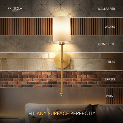 WIRELESS CYLINDRICAL WALL SCONCES (SET OF 2)