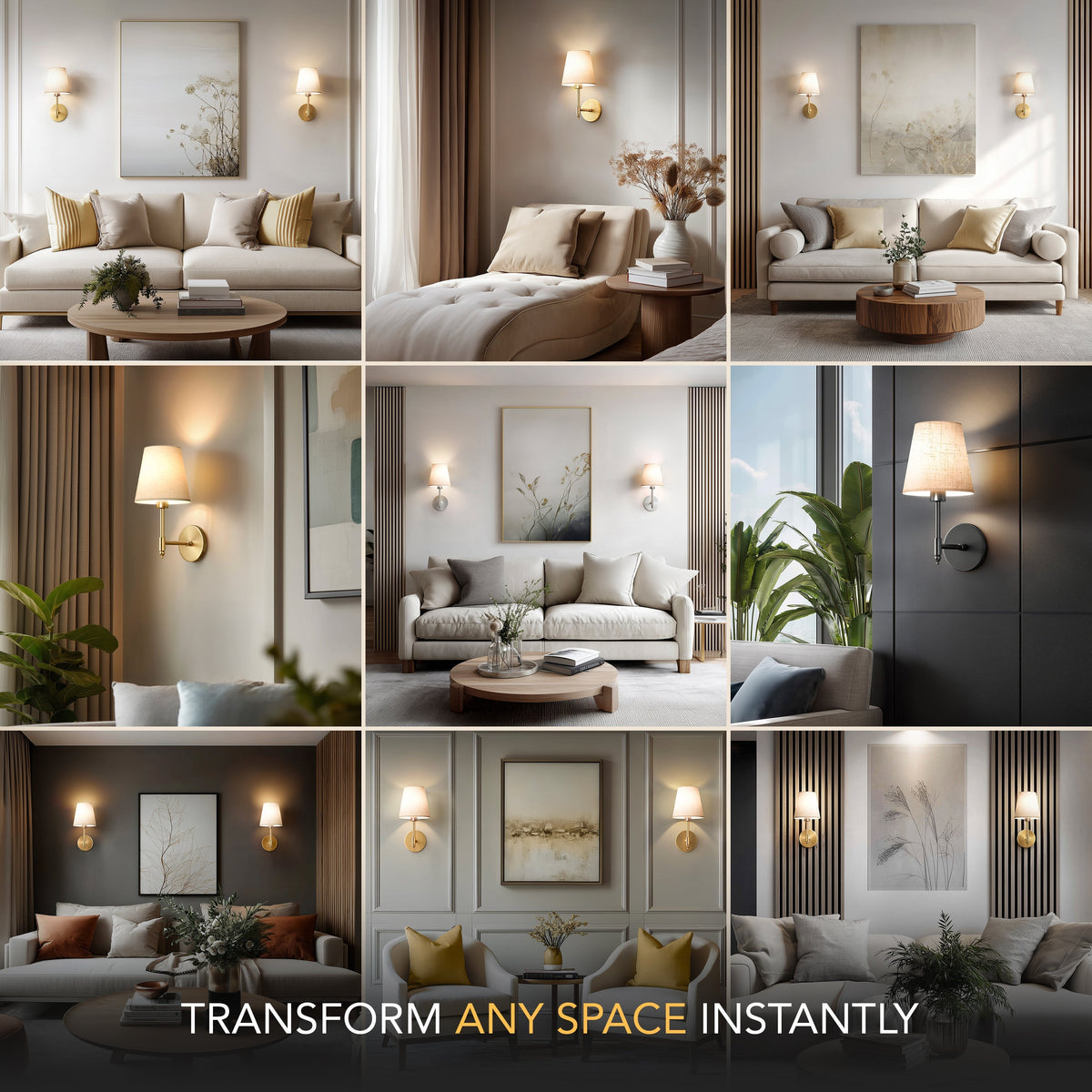 MODERN WIRELESS WALL SCONCE