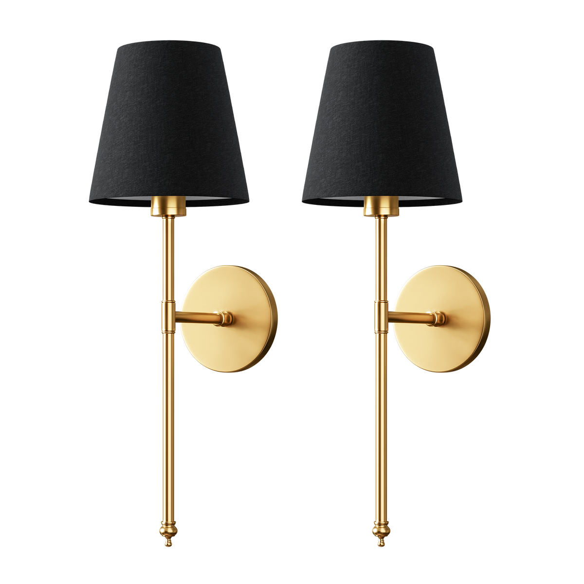 WIRELESS DARK WALL SCONCES (SET OF 2)